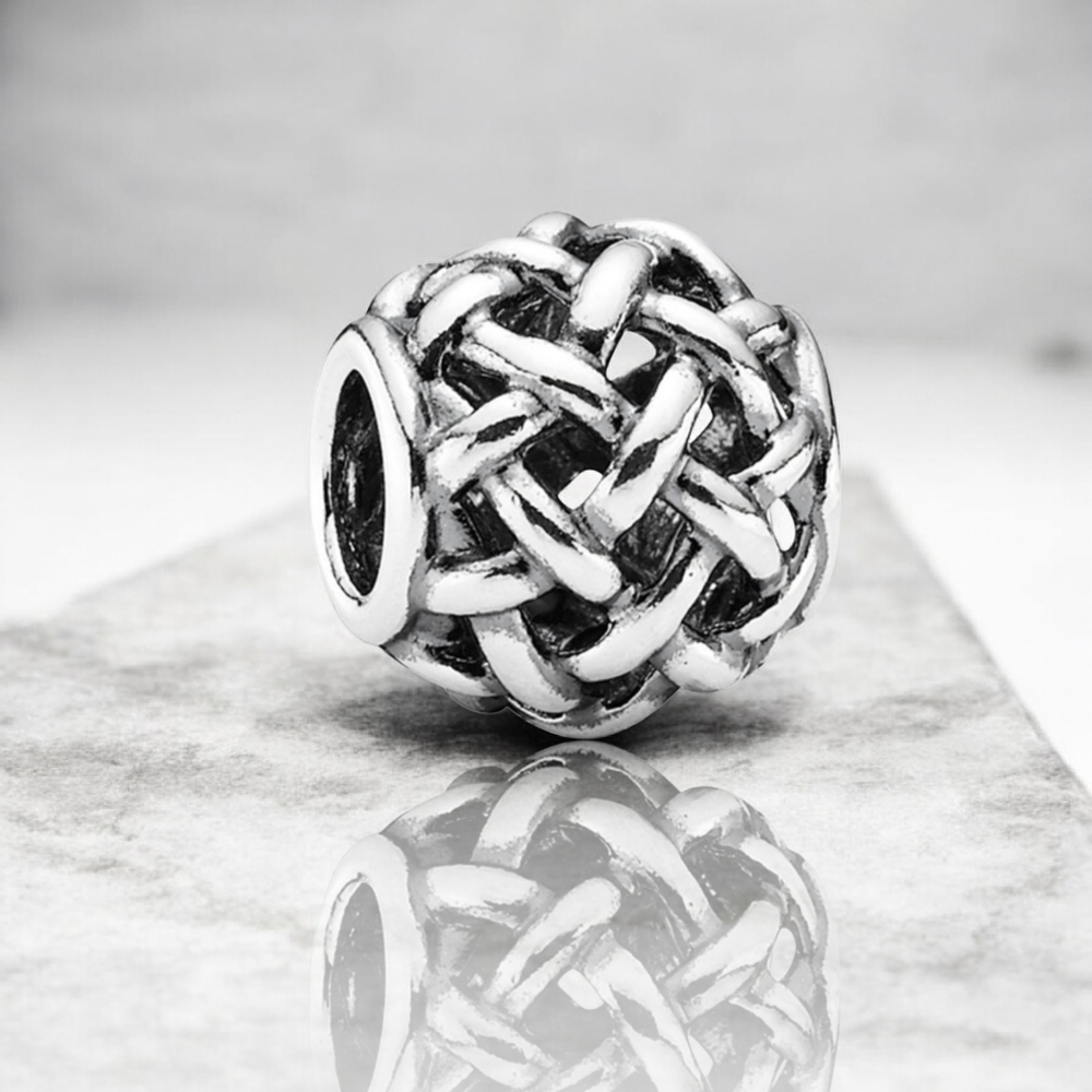 PANDORA Sterling Silver Forever Entwined Openworks Bead Charm Retired
